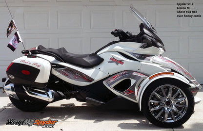 Ghost 104 Red Honey Comb ST partial wrap