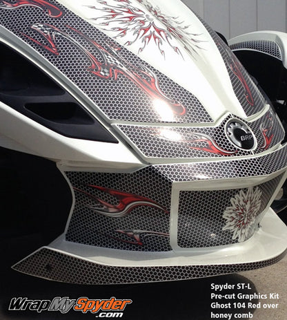 Ghost 104 Red Honey Comb Front air-dam pieces