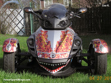 Frunk Decal Kit - Hot Black Flame