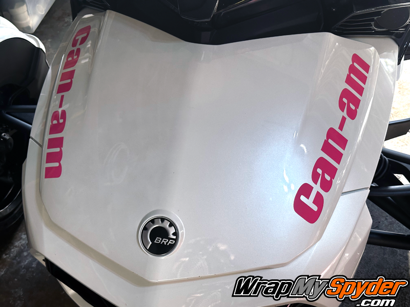 Pink-vinyl Can-am-Text decal kit