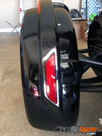 BRP Spyder Alligator 2019 Fender Tops with custom chrome accent