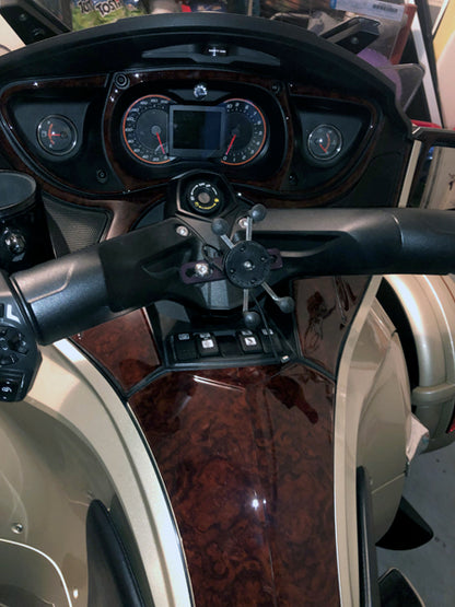 Our Beautiful Lavish wood Spyder RT dash kit.