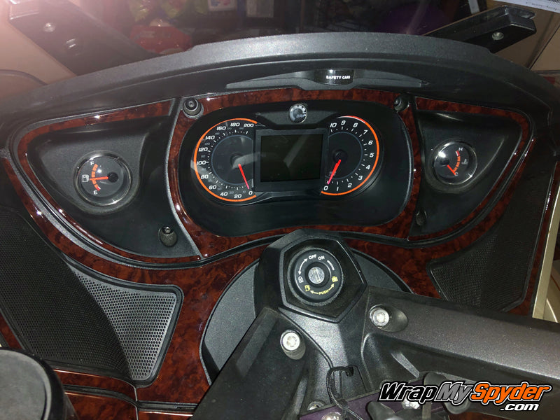 Our Beautiful Lavish wood Spyder RT dash kit.
