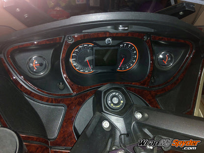 Our Beautiful Lavish wood Spyder RT dash kit.