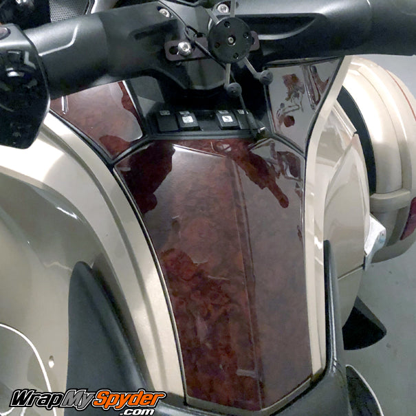 Our Beautiful Lavish wood Spyder RT dash kit. Available for 2010-2017