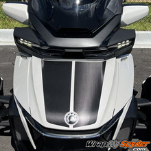 Le-Mans-Spyder-RT-Limited-carbon-fiber-racing-stripes-for-the-frunk-2020+-Can-am-Spyder-RT