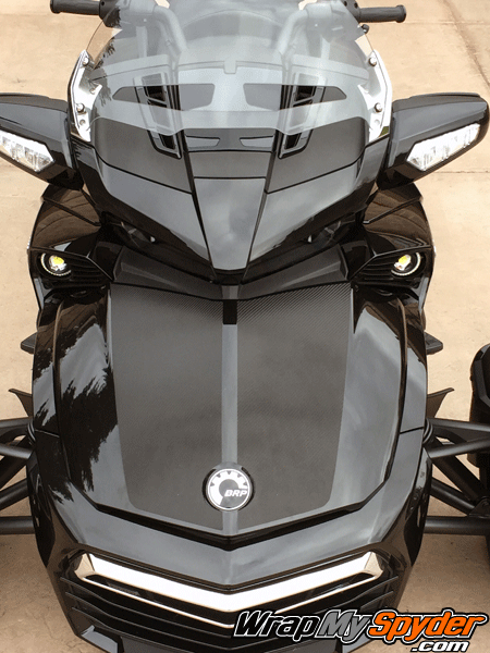 LeMans-Frunk stripe-kit-textured-carbon-fiber black