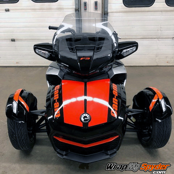 LeMans-racing stripe can-am red with optional can-am text