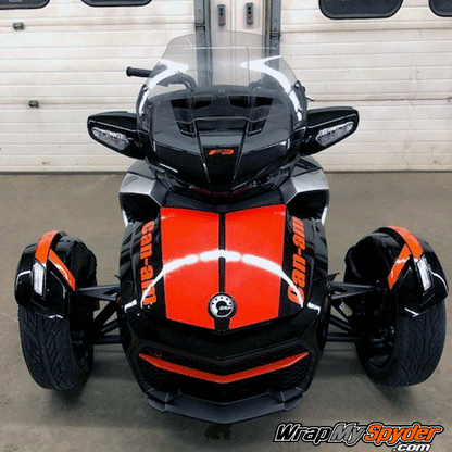 LeMans-racing stripe can-am red with optional can-am text