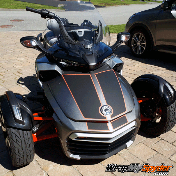 Spyder F3 Lemans-Tracer kit in optional matte finish. Nose piece is provided in the kit as well.