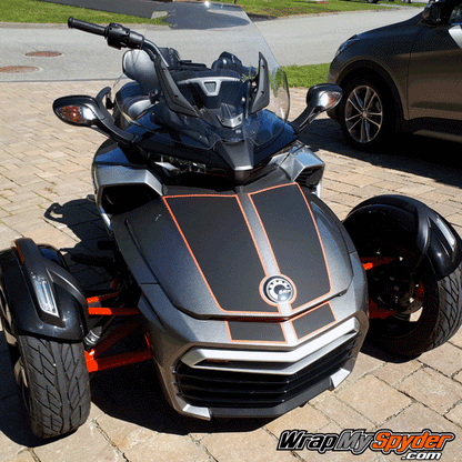 Spyder F3 Lemans-Tracer kit in optional matte finish. Nose piece is provided in the kit as well.