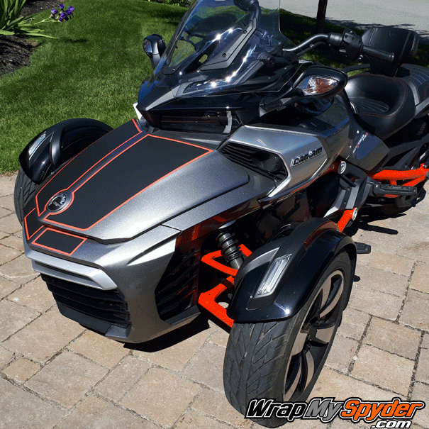 Spyder F3 Lemans-Tracer kit in optional matte finish. Nose piece is provided in the kit as well.