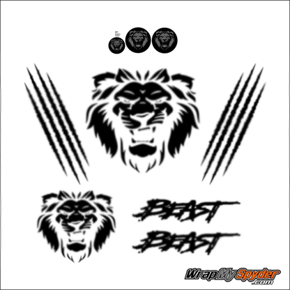 Lion-Head-wrap kit for can-am Spyders
