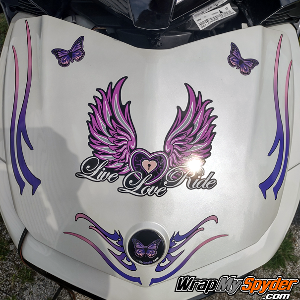 Live-Love-Ride-BRP-Can-am-Spyder-wrap-kit-Pink-Purple-colors