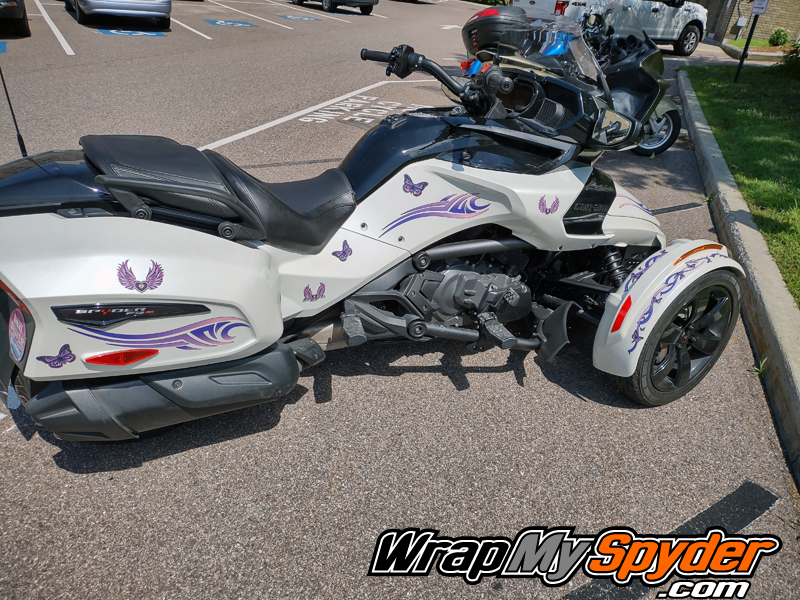 Live-Love-Ride--Can-am-Spyder-F3-Touring-wrap-kit-Pink-Purple-colors