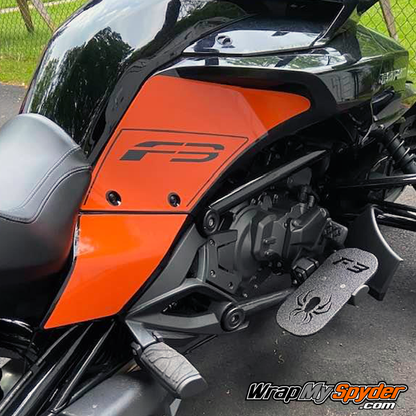 BRP Can-am Spyder Harley Orange- F3 Knee-Panel cutout