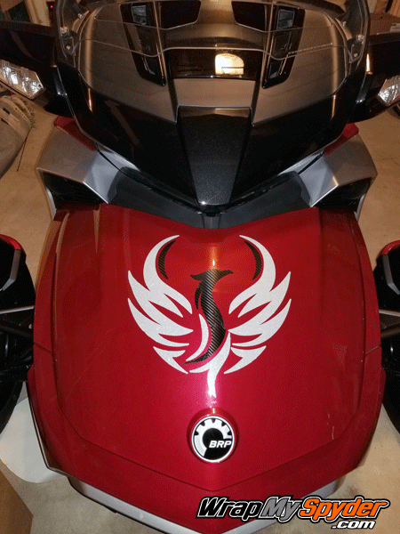 Pheonix Textured Carbon Fiber Black - Ultra Metallic Silver