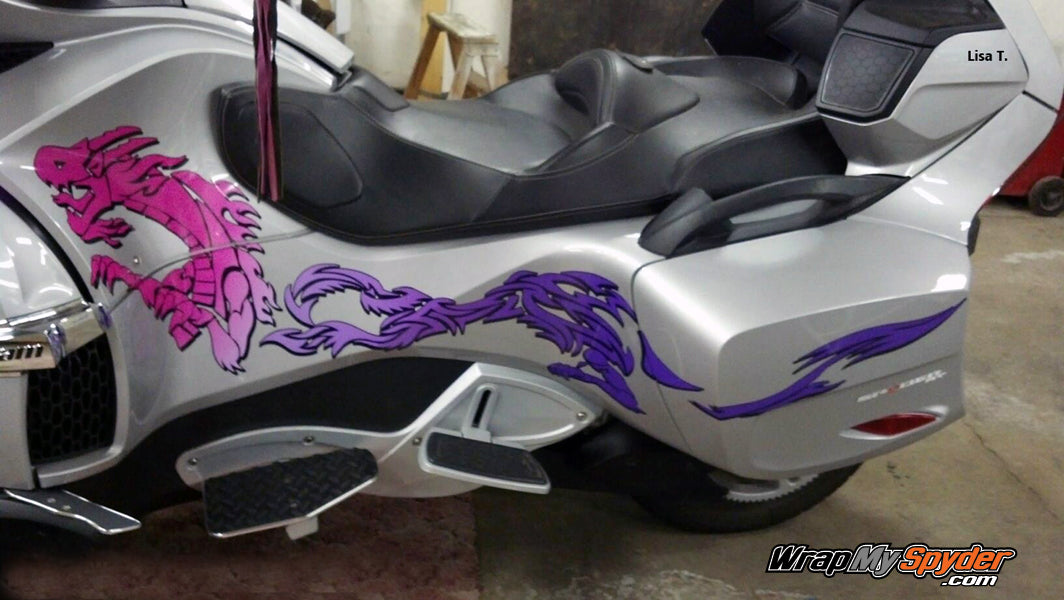 Decal Kit - Dragon Pink/Purple Flames