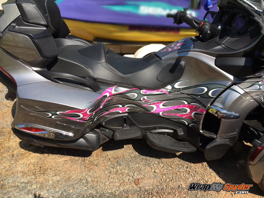 Pink Tribal Flame RT sides