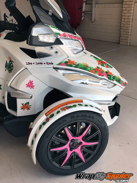 RT 15 inch 12 spoke wheel kit in Pink