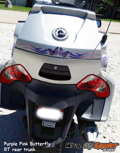 Purple Pink Butterfly Freedom Wings rear trunk