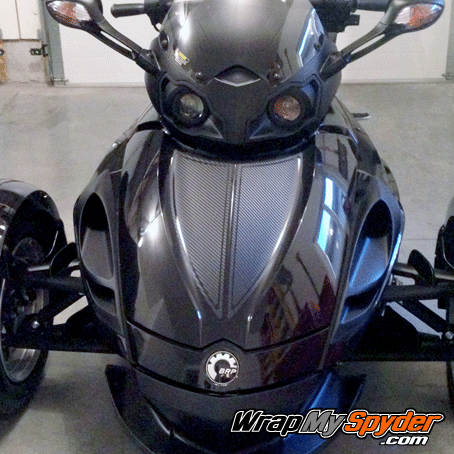 RS-Rally textured carbon-fiber black frunk insert