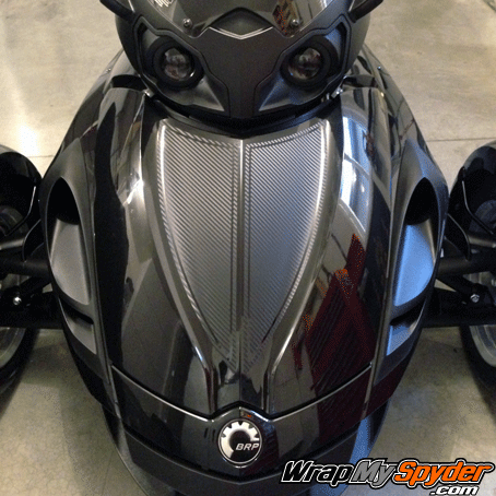 RS-Rally textured carbon-fiber black frunk insert