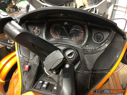 Spyder RT real carbon fiber black dash kit