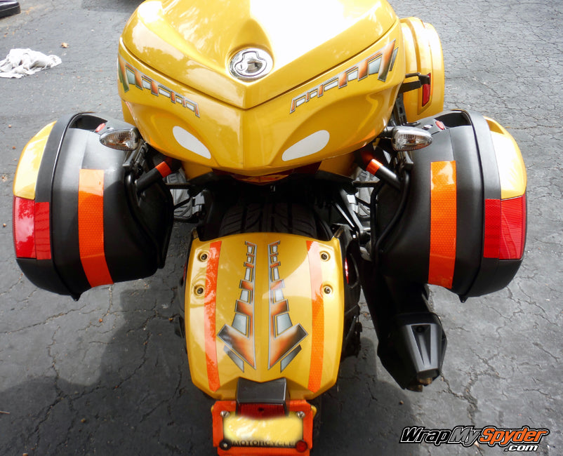 Rally Check Orange rear fender