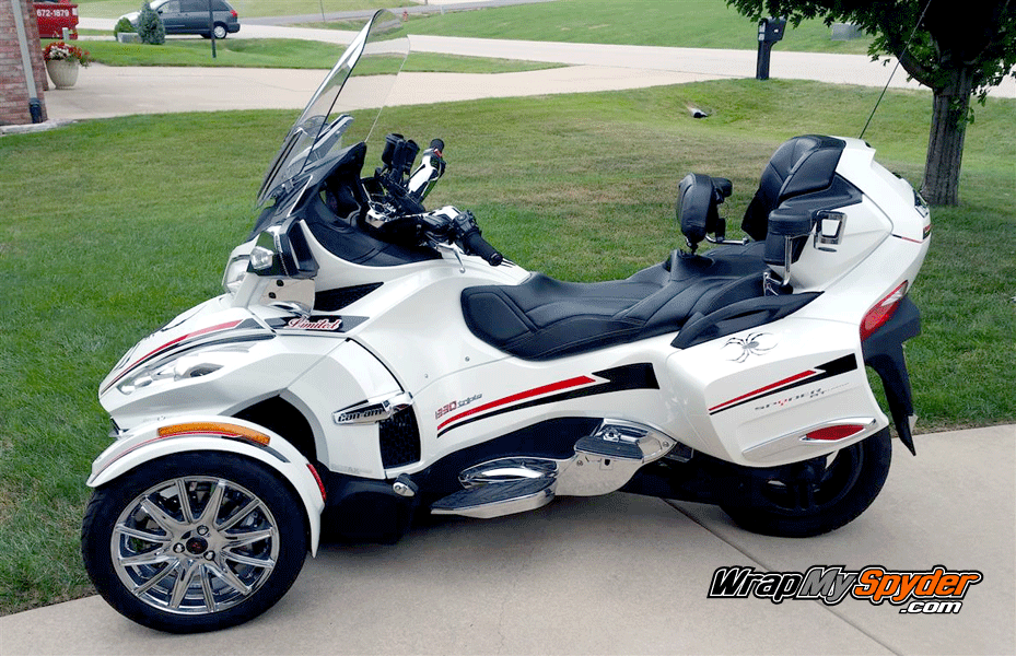 Black- Red Break-Stripe-kit for Spyder RT