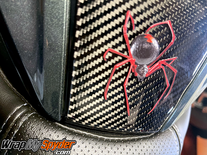 Red-Spider-over-3D-Domed--Real-Carbon-Fiber-Switch-Panel