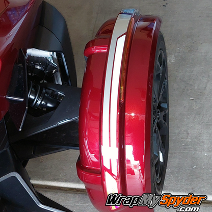 Reverse-Break-Stripe-2019+-front-fender-for-Can-Am-Spyder-White-and-Silver