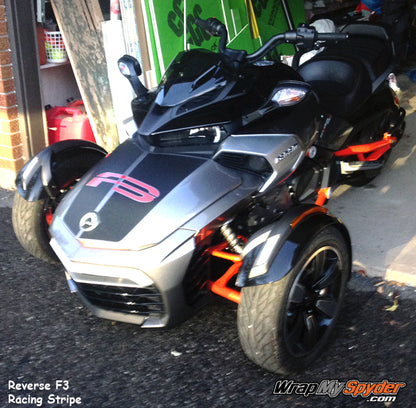 F3 Frunk Racing Stripe Kit - Reverse Slant