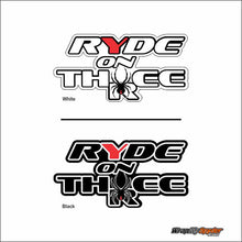 Ride on Three Decal