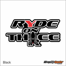 Ride on Three Black Can-am Spyder decal