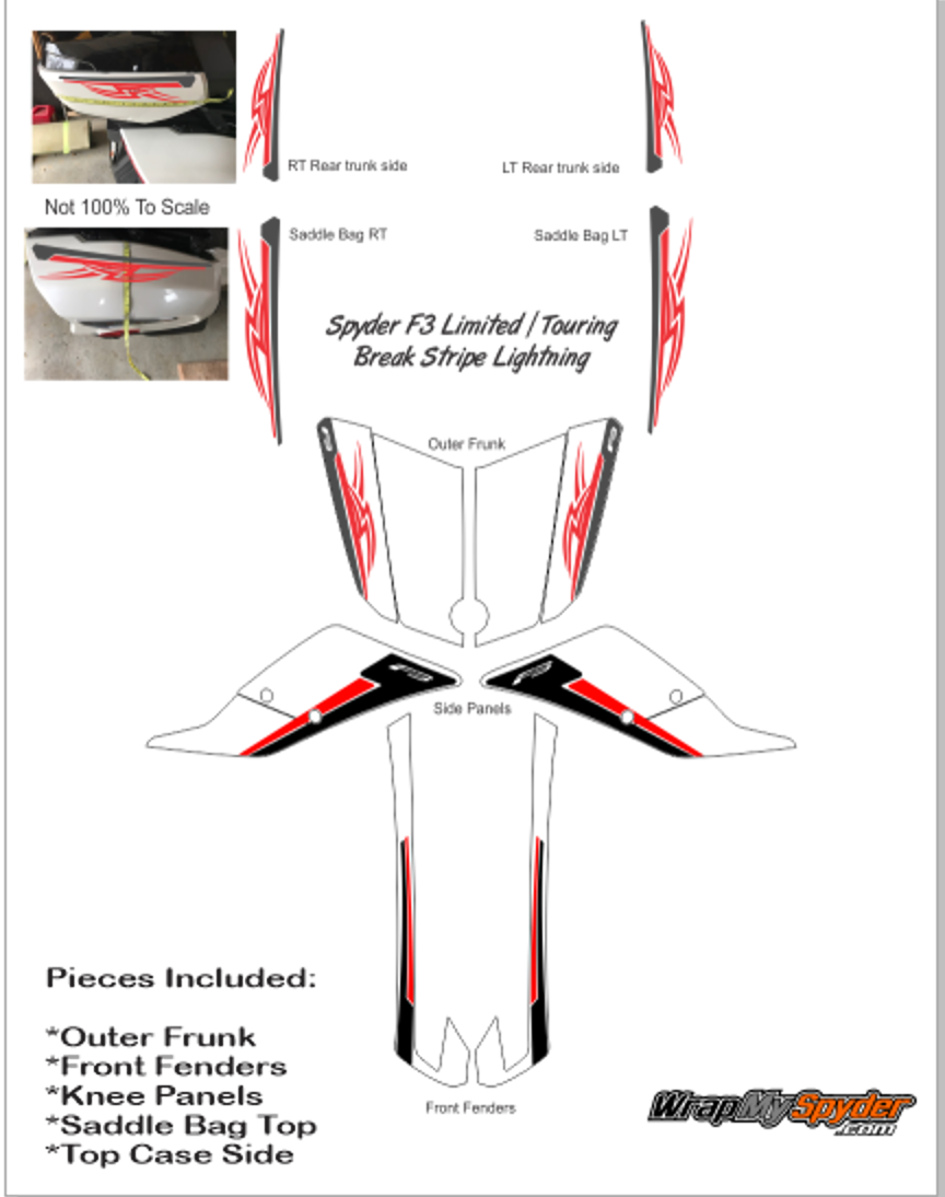 F3 Racing Stripe Kit - Break Stripe Lightning