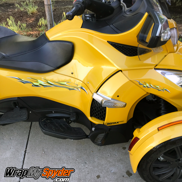BRP Can-am Spyder RT graphics kit Si758-Yellow-Reflective
