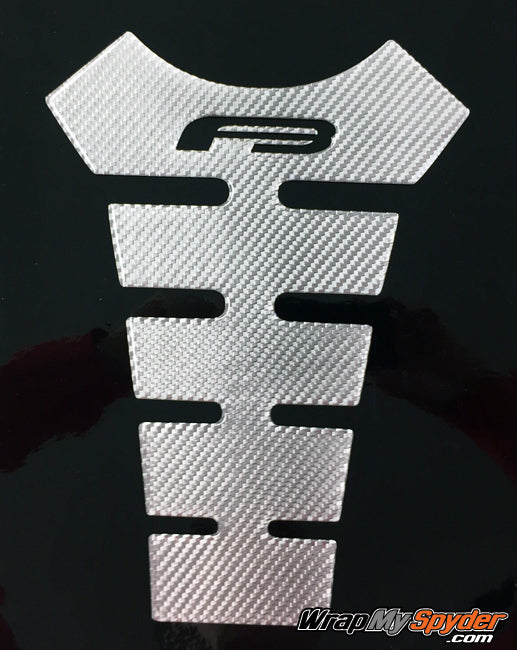 F3 Spyder Tank protector silver carbon fiber