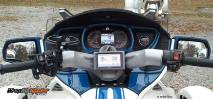 Solid Blue BRP Spyder Dash kit