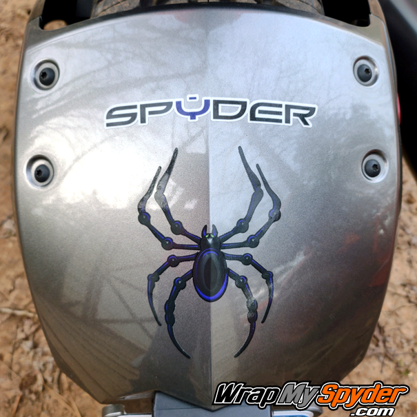 Spider-decal-for-Can-am-Spyder-Bellerdine-small-Purple-with-optional-Spyder-text