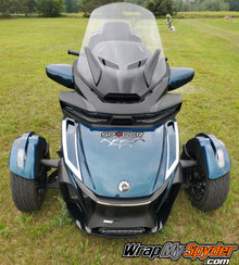 Universal fit Spider text with web produced on Conform Chrome laser cut PVC