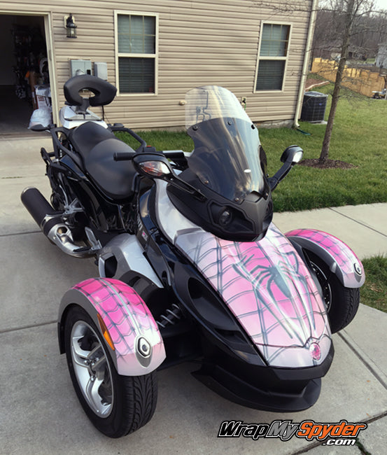 Fender Wrap Kit - Pink Spidy on Web