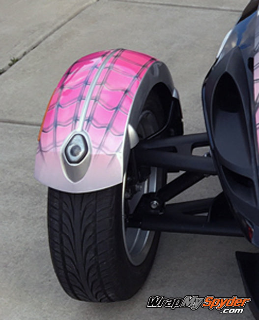 Fender Wrap Kit - Pink Spidy on Web