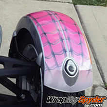 Can-am Spyder front fender web wrap for Classic style fenders