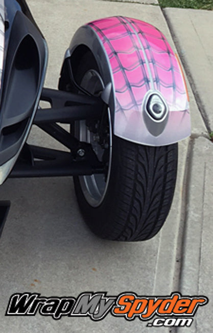 Fender Wrap Kit - Pink Spidy on Web