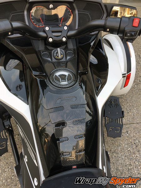 Spine-gas filler-gas-cap real carbon fiber