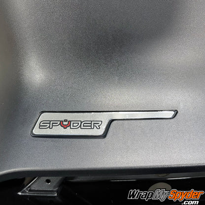 2020-22+ Can-am Spyder RT Chrome front bumper insert Spyder Text.