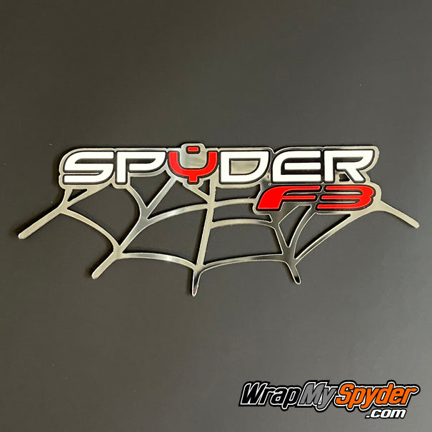 Can-am Spyder F3 Chrome web emblem