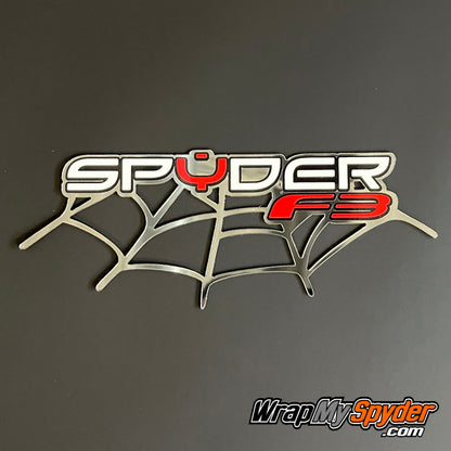 Can-am Spyder F3 Chrome web emblem