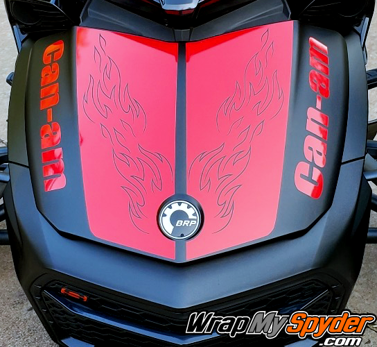 Spyder-F3-Le-Mans-Torch-kit-in-Red-with-optional-Can-am-frunk-text